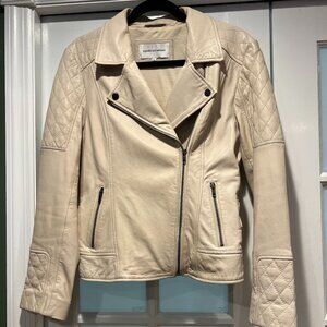 Cupcakes & Cashmere leather moto jacket